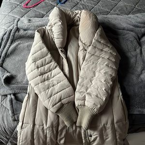 Beige Puffer Coat
